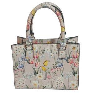 Aldo's Preilla Blush Pink Floral Handbag Purse Valentine's Easter Daffodil Tulip